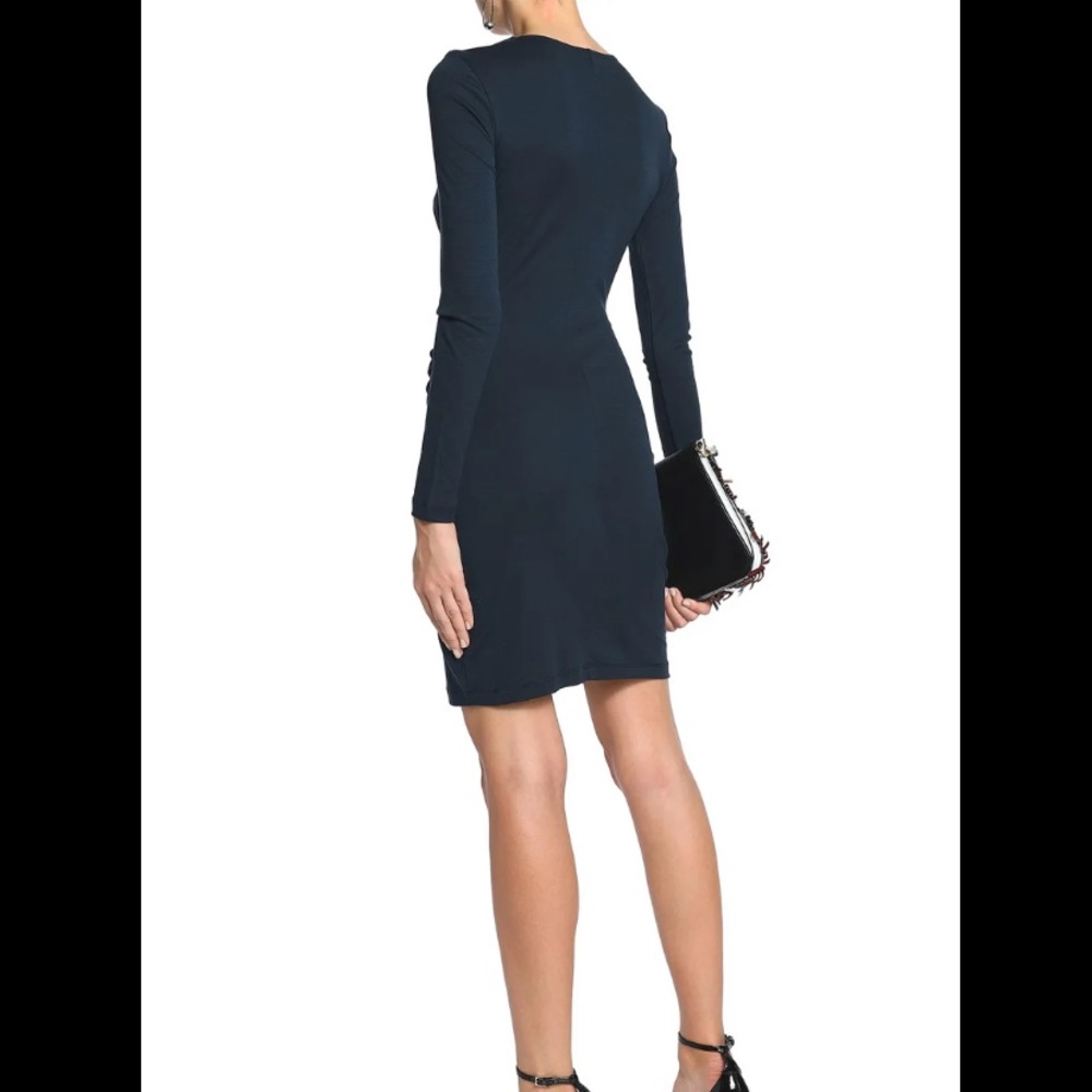 House of Dagmar jersey side ruched mini dress